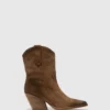Zip Up Ankle Boots WOFY093FLY TAUPE