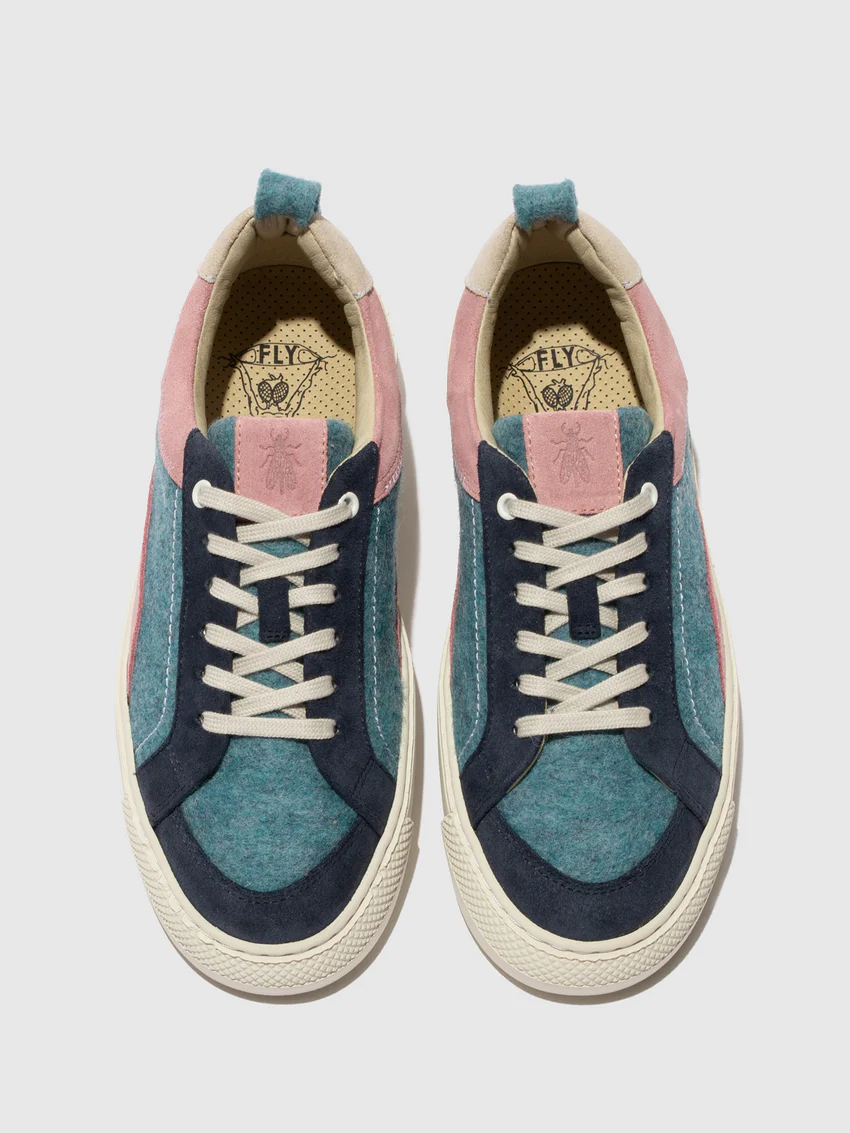 Low-Top Trainers TAIK687FLY JEANS/JEANS/PALE PINK/OFFWHITE - Image 4