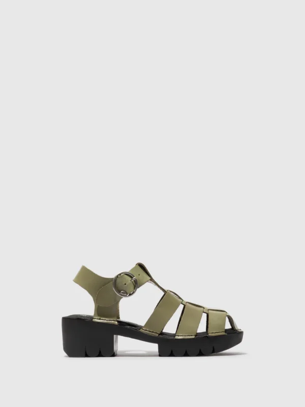 T-Strap Sandals EMME511FLY LT. GREEN