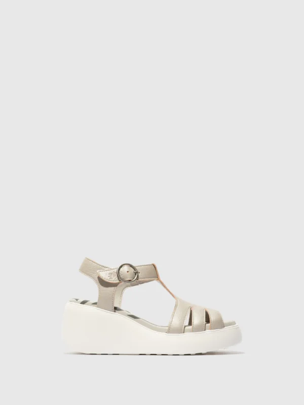 T-Strap Sandals DUMA955FLY SILVER