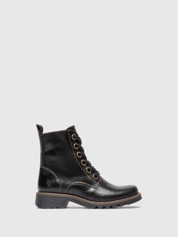 Lace-up Ankle Boots RAGI539FLY RUG BLACK