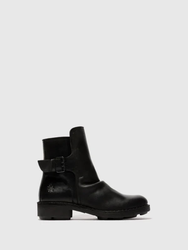 Buckle Ankle Boots NURY175FLY BLACK