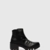 Zip Up Ankle Boots TULP592FLY DUBLIN BLACK
