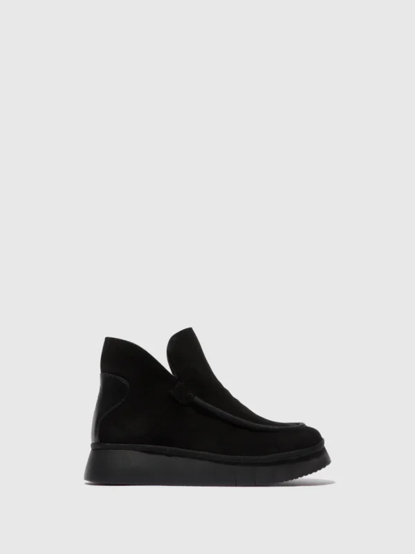 Round Toe Ankle Boots COZE348FLY BLACK