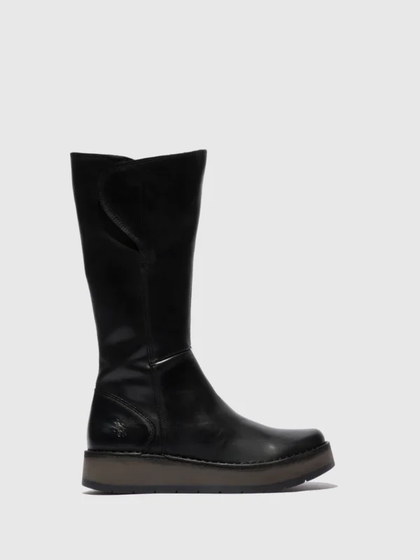 Zip Up Boots RHEA042FLY RUG BLACK