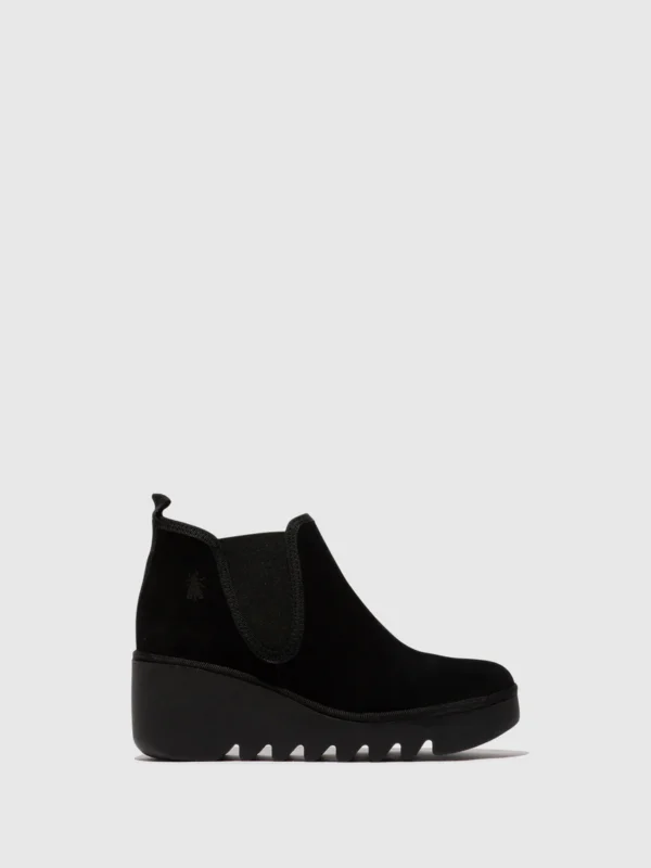 Chelsea Ankle Boots BYNE349FLY OIL SUEDE BLACK