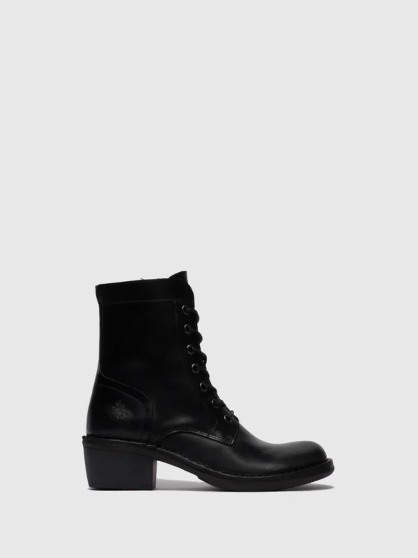 Lace-up Ankle Boots MILU044FLY RUG BLACK