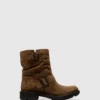 Buckle Ankle Boots NIRE178FLY ELEPHANT