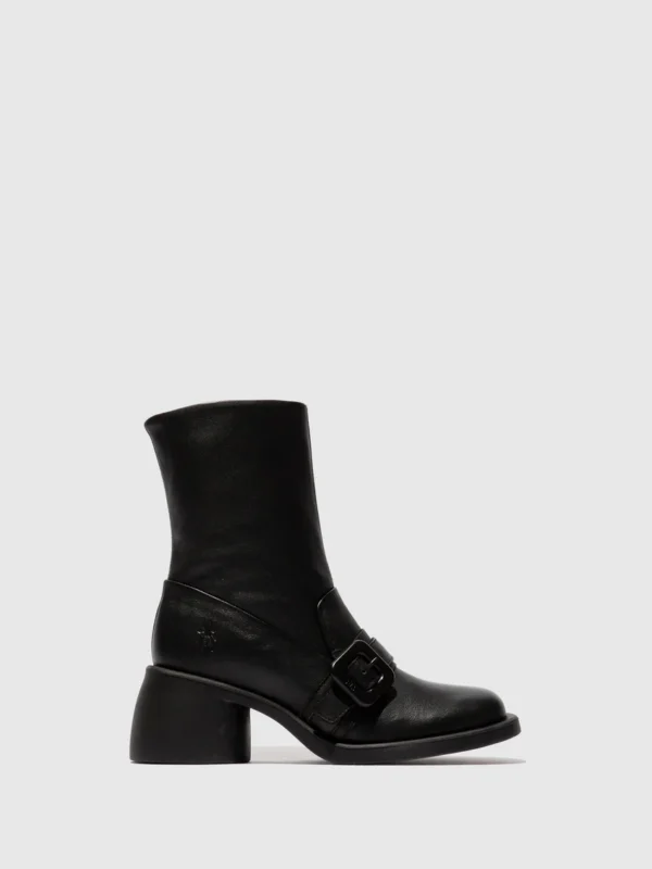 Buckle Ankle Boots HUDA303FLY BLACK