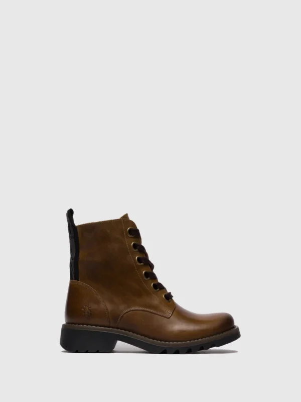 Lace-up Ankle Boots RAGI539FLY RUG CAMEL