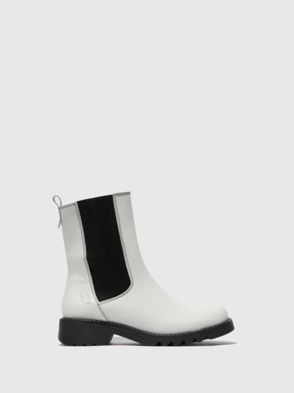 Chelsea Ankle Boots REIN795FLY RUG OFFWHITE (BLACK)